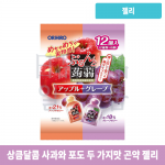 오리히로 푸룬토 곤약젤리 파우치 두가지맛 사과 포도 12개입