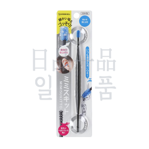 미미스킷토 부드러운 브러쉬와 나선형 귀이개 블루 G-2168