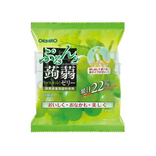 오리히로 푸룬토 곤약젤리 파우치 청포도맛 6개입 2