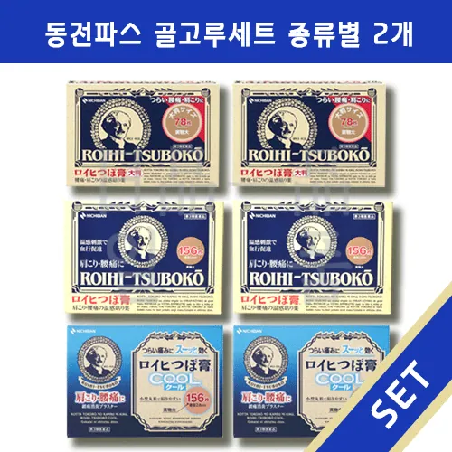 일본 동전파스 로이히츠보코 골고루 세트 종류별 2개