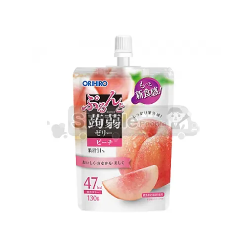 오리히로 푸룬토 곤약젤리 스탠딩 복숭아 130g