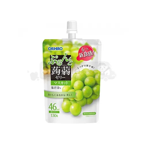 오리히로 푸룬토 곤약젤리 스탠딩 청포도 130g