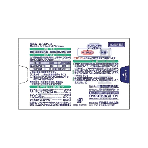 가스피탄 18정 (복부팽만감 해결 배에가스빼는법 소화안될때 소화제) 2