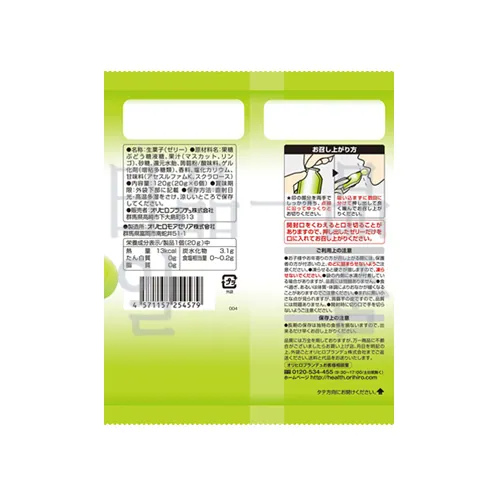 오리히로 푸룬토 곤약젤리 파우치 샤인머스캣맛 6개입 3개 세트 3