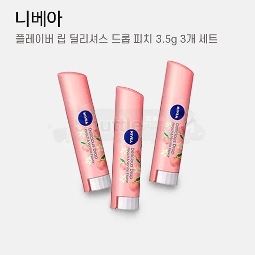 니베아 플레이버 립 딜리셔스 드롭 피치 3.5g 3개 세트