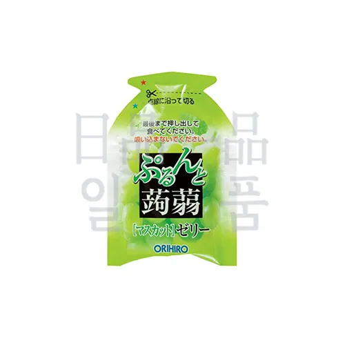 오리히로 푸룬토 곤약젤리 파우치 청포도맛 6개입 4